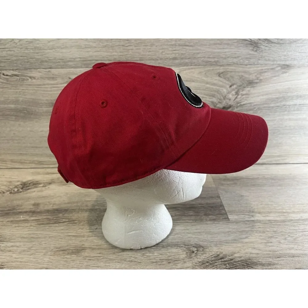 Georgia Bulldogs Hat Cap Mens Adjustable Red‎ Captivating Headgear Embroidered